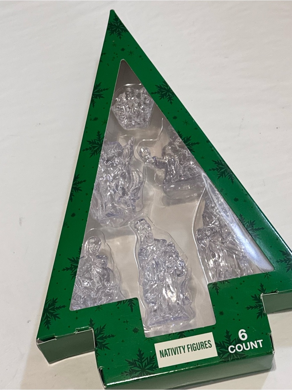 Clear Plastic Nativity Figures - 6 Count